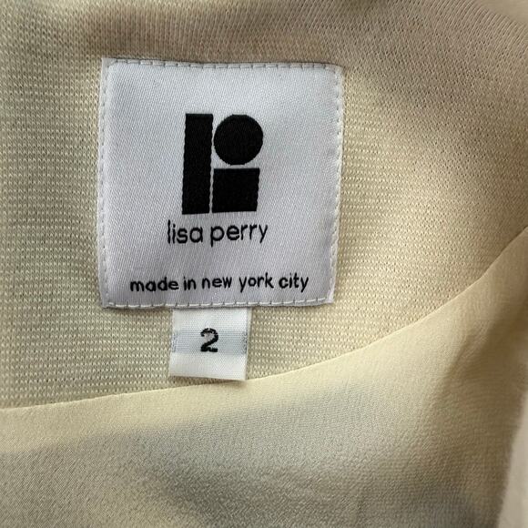 Lisa‎ Perry Wool Mod Mini Dress Long Sleeve Geometric Black and White, Size 2 - Picture 3 of 14